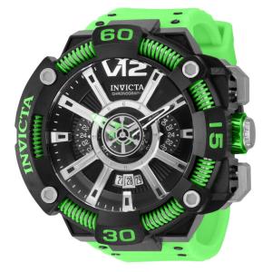 Relógio Masculino Analógico de Quartzo 58mm, Invicta S1 Rally 37661, Preto e Verde