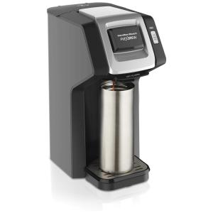 Cafeteira Elétrica Programável de Serviço Único Fácil Limpeza Flexível Fermentação, HAMILTON BEACH 49974, Prateado