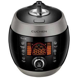 Panela de Arroz Elétrica 1,8L com Pressão de Aquecimento, Limpeza Automática a Vapor e Guia de Voz, 110V, Cuchen, Preta