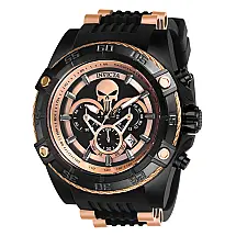 Relógio Masculino Marvel Punisher, Invicta 26861, Preto e Ouro Rosa