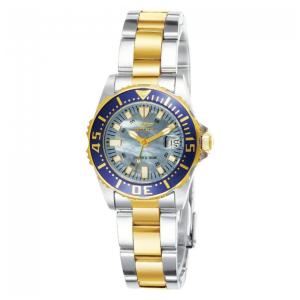 Relgio feminino Pro Swiss Ronda calibre 585 com mostrador em madreprola - 30 mm. Ao. Ouro 2961