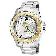 Relógio Masculino de Quartzo Hydromax, Invicta 16961, Prata e Dourado