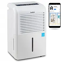 Desumidificador para Grandes Ambientes 9L até 420 m2 com Controle Inteligente e App para Celular, 110V, Ivation, Branco