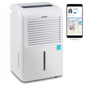 Desumidificador para Grandes Ambientes 9L até 420 m2 com Controle Inteligente e App para Celular, 110V, Ivation, Branco