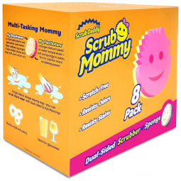 Scrub Daddy Esponja Resistente para Alta Limpeza Anti Odor, 8 Unidades