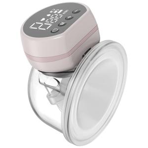 Bomba Tira Leite s Unica Elétrica Recarregável com Painel Digital e Modo Mãos Livres, FRKENS CARE, Cinza