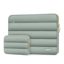 MOSISO Sleeve 15-16" para Laptop com Bolsa Pequena, Verde, Compatível com MacBook Pro, HP, Dell, Lenovo e ASUS