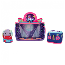 Pelúcia de 5 cm Danya Squishmallows com Playset para Crianças, Squishville SQM0324, Colorido