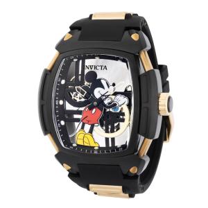 Invicta Disney Edição Limitada Mickey Mouse Mecânico Relógio Masculino 53mm, Preto, Dourado 44071