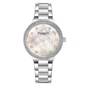 Relógio Stuhrling Carrara 38mm Prateado com Pulseira de Aço Inoxidável - Elegância e Durabilidade