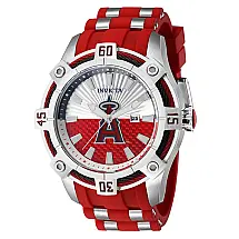 Relgio masculino MLB Los Angeles Angels - 52 mm. Ao. Vermelho ZG-43271