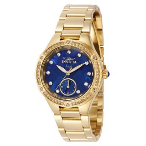 Relgio feminino anjo com mostrador em madreprola - 35 mm. Ouro 40371