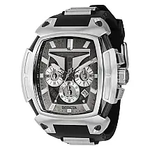 Relógio Masculino Invicta Star Wars Mandalorian, Preto e Aço 37371