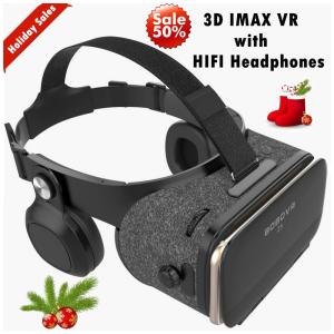 Óculos Realidade Virtual 3D Controle Remoto Fones de Ouvido 720 HIFI FOV 120, TSANGLIGHT, Cinza