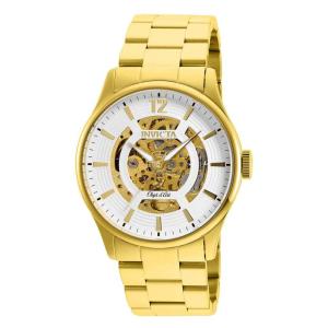 Relógio Masculino Automático Objet D Art, Invicta 27571, Dourado e Branco