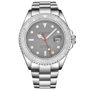 Relógio Masculino Stuhrling Oceana Quartzo 42mm, Prata