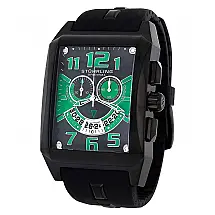 Relógio Madman C2 255A 42mm com Mostrador Preto e Pulseira de Silicone Preta - Estilo Clássico e Resistência Duradoura.