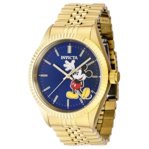 Relgio masculino do Mickey Mouse de edio limitada da Disney - 43 mm. Ouro 43871