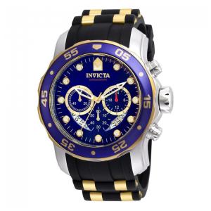 Relógio Masculino Pro Diver SCUBA, Invicta 22971, Preto, Prata e Azul