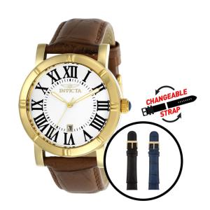 Relógio masculino Invicta Specialty , marrom com pulseira intercambiável ZG 13971