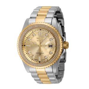 Relgio masculino Pro 0,76 quilates com diamante - 43 mm. Ao. Ouro 37971