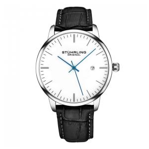Relógio Masculino Stuhrling 3997.1 Quartzo 40mm, Preto Clássico