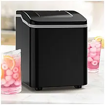 Máquina de Gelo até 12 kg em 24H Portátil, 120W, 110v, FREEZIMER, Preto