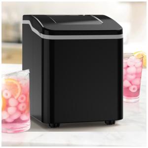 Máquina de Gelo até 12 kg em 24H Portátil, 120W, 110v, FREEZIMER, Preto