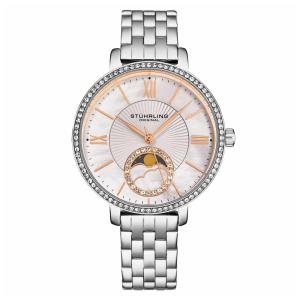 Relgio Stuhrling S38 de 36mm em tom prata elegante e moderno