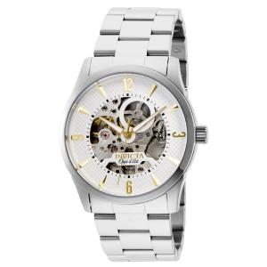 Relógio Masculino Automático Objet D Art com Pulseira de Aço Inoxidável, Invicta 27581, Prata