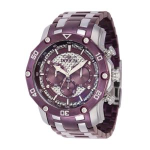Relógio Masculino Pro Diver, Invicta 40681, Roxo e Prata