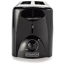 Torradeira Elétrica 2 Fatias com Desligamento Automático, 110V 900W, Dominion, Preto