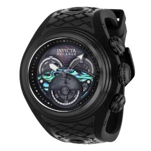 Relgio masculino reserva S1 Swiss Ronda Z60 calibre com mostrador Abalone - 54 mm. Preto 38881