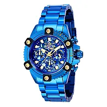 Relógio Feminino das Forças da Coalizão com Mostrador Abalone, Invicta 35981, Azul