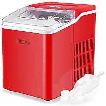 Máquina de Gelo até 11 kg em 24H Portátil, 110v, KUMIO, Vermelho