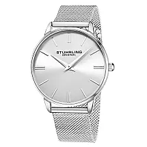 Relógio Masculino Stuhrling Preston 3998 Quartzo 42mm, Prata