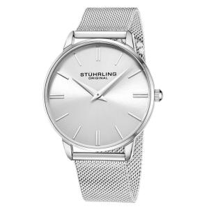 Relógio Masculino Stuhrling Preston 3998 Quartzo 42mm, Prata
