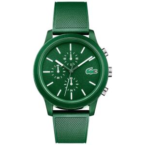 Relógio Masculino de Quartzo Automático, com Pulseira de Silicone, LACOSTE 2010973, Verde