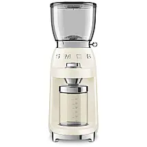 Moedor de Café e Grãos Elétrico Profissional 350g, Aço Inoxidável, 110v, SMEG CGF01, Creme