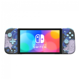 Controle HORI Nintendo Switch Split Pad Compact (Gengar) para modo portátil com ergonomia ampliada