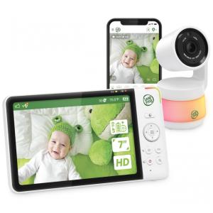 Babá Eletrônica Monitor com Câmera de 1080p 8X Zoom e Visão Noturna, LEAPFROG LF930HD, Branco