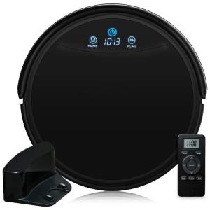 Aspirador de Pó Robô Inteligente e Automático com AutoCarga e Controle Remoto, COAYU, Preto