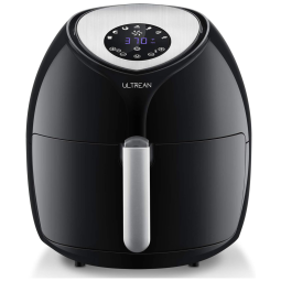 Air Fryer 6 Litros com 7 Predefinições e Controle Digital LCD, 110V 1700W, Ultrean, Branca