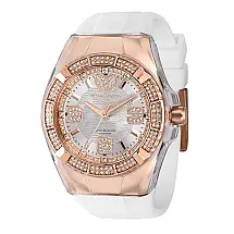 Relgio masculino TechnoMarine Cruise Glitz Swiss Ronda 763 calibre - 44,5 mm. Branco ZG-TM-121091