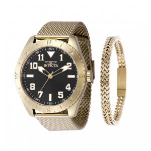 Relógio Masculino Invicta Specialty 45mm, Dourado com Conjunto de Pulseiras 48291