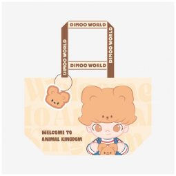 Bolsa Tecida da Série Reino Animal Over79 GiftDIMOO - Papai Urso Pop Mart