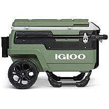 Cooler Térmico 70L Reforçado com Rodas e Alça, IGLOO, Verde