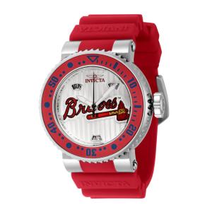 Relgio unissex MLB Atlanta Braves - 40 mm. Vermelho 42591