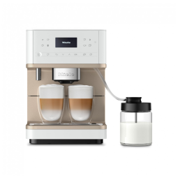 Máquina de Café Automática 1,8L com OneTouch, Sistema Aromático, 8 Perfis Individuais e Wi-fi, 110V, Miele CM6360, Branca