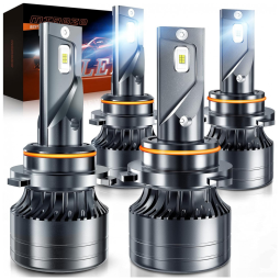 Kit Xenon Lâmpadas LED Branca 12000 Lumens 6500K, 9006, HB4, 4 Peças, MIROZO 126380 5253 1347002571, Preto